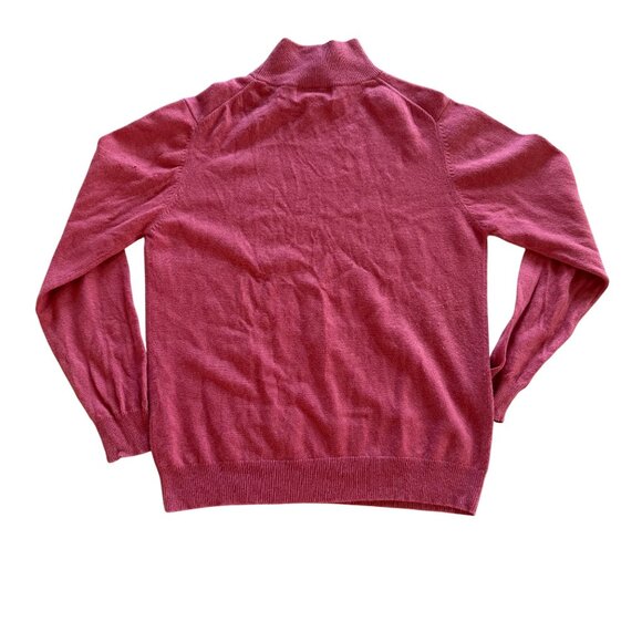 SUTTON STUDIO Womens 100% Cashmere Red Mock Turtleneck Sweater Size M - Picture 9 of 11